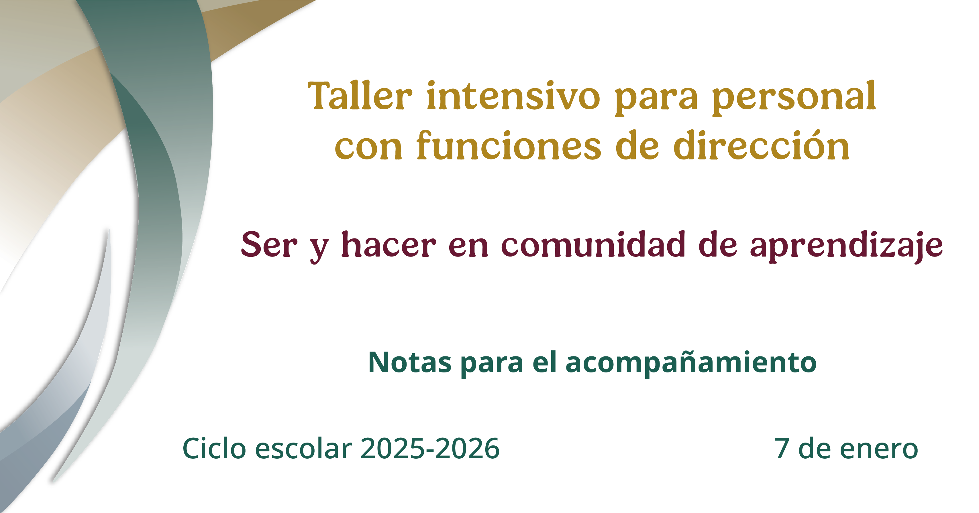 CTE Taller Intensivo Enero Contestado Taller Intensivo para personal con funciones de dirección