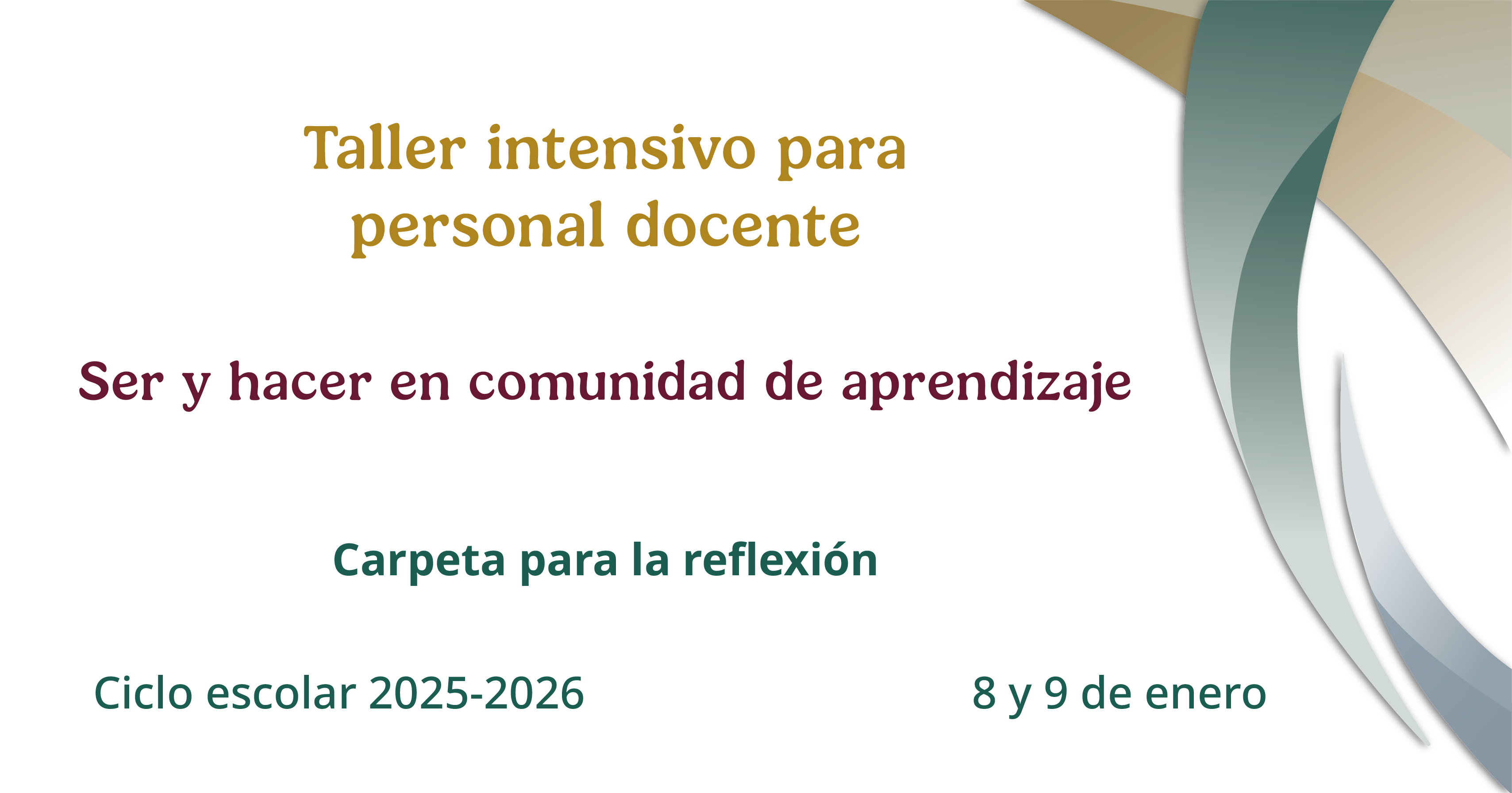 CTE Taller Intensivo Enero Contestado Taller Intensivo para personal docente